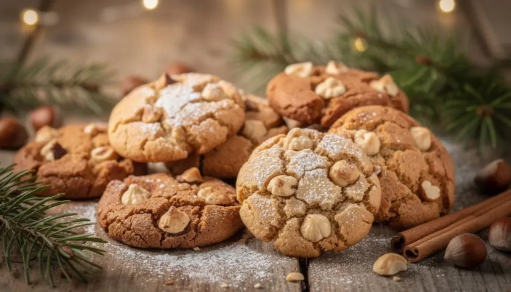 découvrez la recette rapide et irrésistible de biscuits aux noisettes sans farine ni beurre, parfaits pour un goûter de noël croustillant et gourmand.