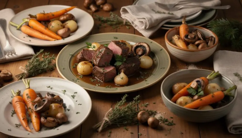 découvrez notre recette généreuse et réconfortante de bourguignon revisité sans vin, parfaite pour se réchauffer et profiter après les fêtes.