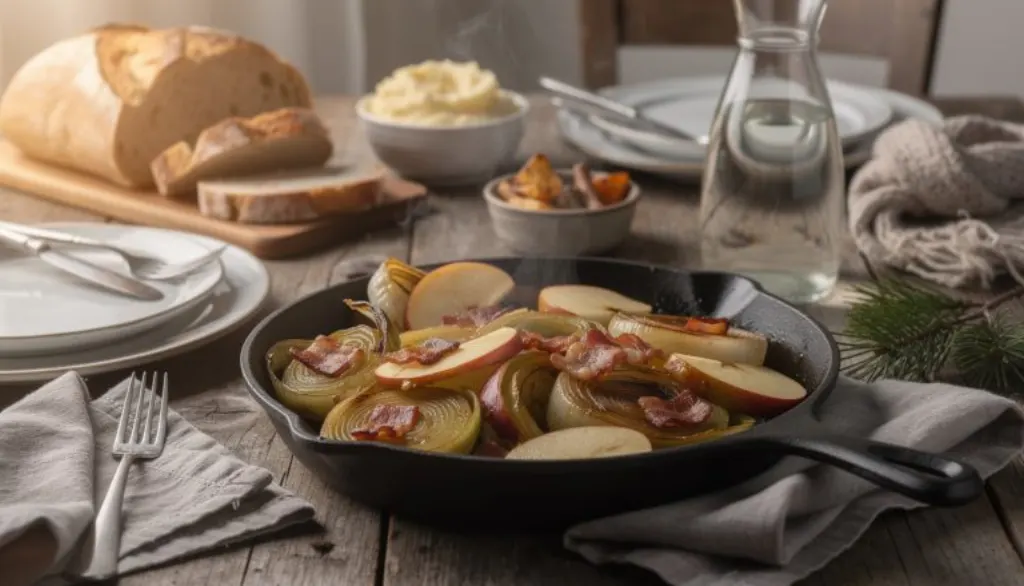 découvrez notre poêlée hivernale aux poireaux, pommes et lardons, une recette simple et savoureuse qui réchauffe les cœurs et rassemble toute la famille autour d'un repas fumé et convivial.