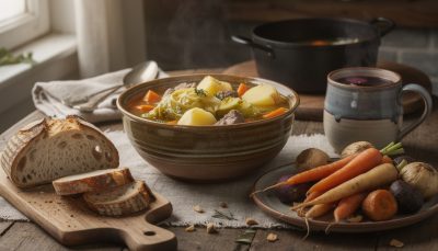 découvrez notre recette facile de potée de chou mijotée pendant 2 heures, un plat réconfortant parfait pour réchauffer vos soirées d'hiver en famille ou entre amis.