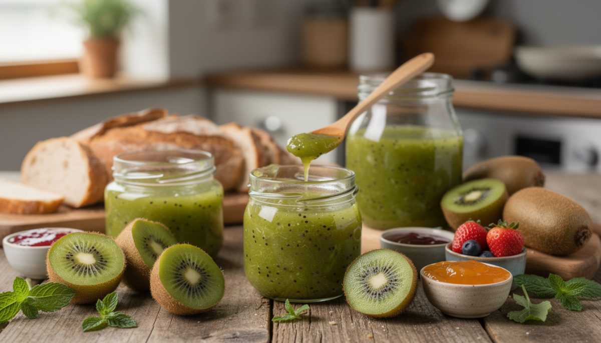 découvrez notre recette facile de confiture de kiwis maison, pour une texture onctueuse et un parfum exquis qui ravira vos papilles à chaque cuillerée.