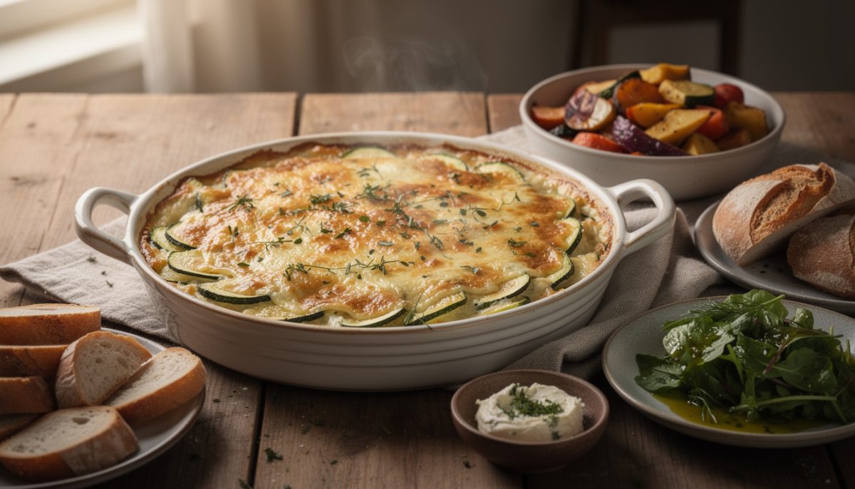 découvrez notre recette facile de gratin de courgettes fondant, idéale pour un dîner chaleureux et savoureux en famille ou entre amis.