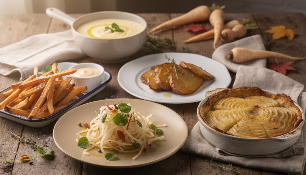 découvrez 5 recettes irrésistiblement croustillantes, veloutées ou confites pour sublimer votre repas avec le panais. savourez ce légume étonnant et gourmand dès ce soir !