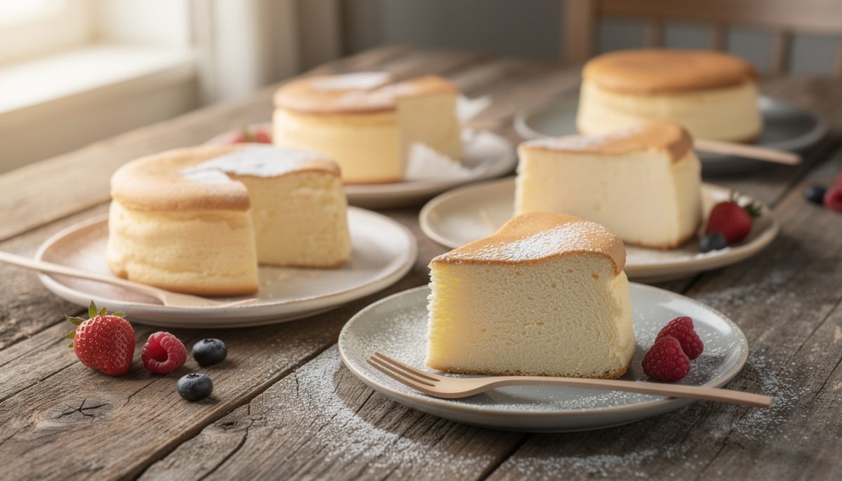 découvrez notre recette facile et rapide du cheesecake japonais soufflé, un dessert léger et fondant préparé avec seulement 3 ingrédients, parfait pour un goûter gourmand.