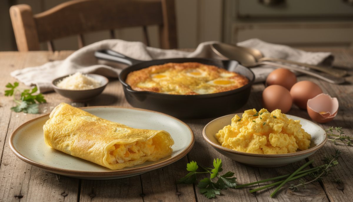 découvrez une recette simple et conviviale à base de trois œufs et un peu de fromage, idéale pour un repas rapide et savoureux.
