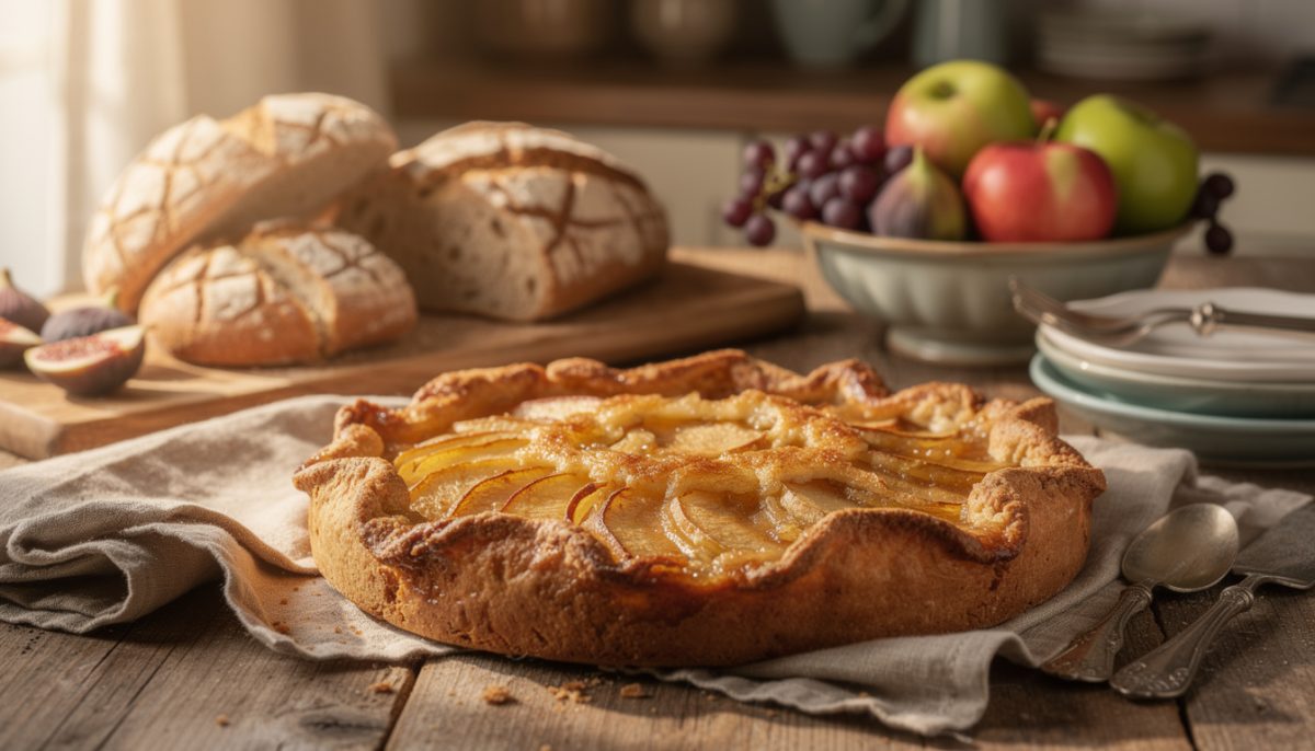 savourez la croustade aux pommes du sud-ouest, une gourmandise croquante et parfumée qui réinvente la tradition de la tarte aux pommes dès la première bouchée.