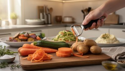 découvrez comment maîtriser l'art de l'épluchage avec l'économe des chefs, un outil innovant à utilisation bidirectionnelle qui révolutionne la préparation des légumes pour gagner en efficacité et précision.